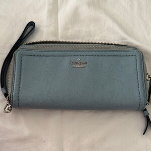 Kate Spade Slate Blue Leather Wallet
